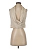 Mango Tan Sleeveless Blouse Size XS - photo 1