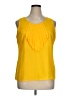 Essentials 100% Polyester Yellow Sleeveless Blouse Size XL - photo 1
