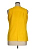 Essentials 100% Polyester Yellow Sleeveless Blouse Size XL - photo 2