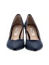 Nina 100% Leather Blue Heels Size 7 1/2 - photo 2