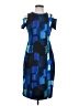 Calvin Klein Graphic Blue Cocktail Dress Size 4 - photo 1