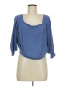 Don't Ask Why Blue 3/4 Sleeve Top One size - photo 1
