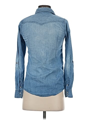 Miley Cyrus & Max Azria Long Sleeve Button-Down Shirt (view 2)