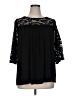 MANGOPOP Collection Black 3/4 Sleeve Blouse Size XL (estimated) - photo 1