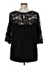 MANGOPOP Collection Black 3/4 Sleeve Blouse Size XL (estimated) - photo 2