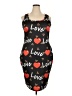 Unbranded 100% Polyester Hearts Black Cocktail Dress Size 3XL - photo 1
