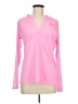 Under Armour 100% Polyester Pink Long Sleeve Polo Size M - photo 1
