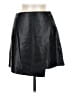 Kohl's 100% Polyester Solid Black Faux Leather Skirt Size M - photo 1