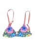 Unbranded Print Blue Swimsuit Top Size M - photo 1