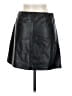 Kohl's 100% Polyester Solid Black Faux Leather Skirt Size M - photo 2