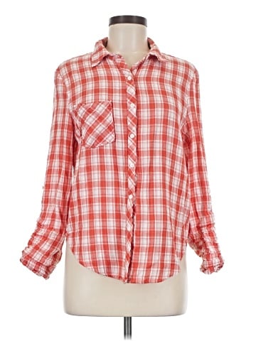 En Creme Long Sleeve Button-Down Shirt (view 1)