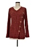 Unbranded Solid Burgundy Pink Cardigan Size M - photo 1