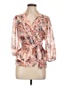 Elle Pink 3/4 Sleeve Blouse Size L - photo 1