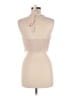 Shein 100% Polyester Tan Ivory Sleeveless Blouse Size L - photo 2