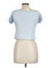 No Boundaries 100% Polyester Blue Short Sleeve Top Size L - photo 2