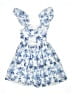 Assorted Brands 100% Cotton Floral Blue Dress Size 8 - photo 2