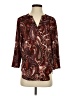 Maurices 100% Polyester Paisley Burgundy 3/4 Sleeve Blouse Size S - photo 1
