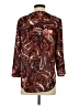 Maurices 100% Polyester Paisley Burgundy 3/4 Sleeve Blouse Size S - photo 2