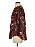 Maurices 100% Polyester Paisley Burgundy 3/4 Sleeve Blouse Size S - photo 5