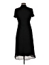 Karin Stevens 100% Polyester Solid Black Casual Dress Size 8 - photo 2