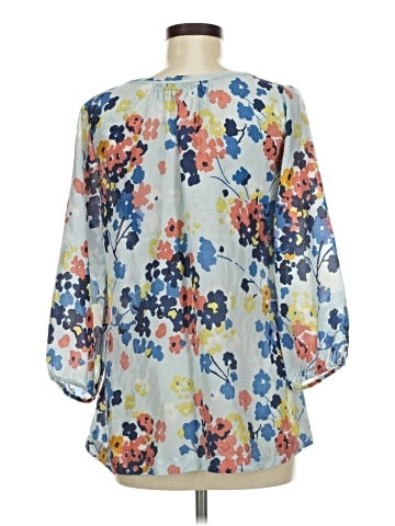 Lucky Brand 3/4 Sleeve Silk Top (view 2)