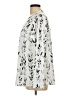 Pixie Lady Print Silver Long Sleeve Blouse Size L - photo 5