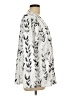 Pixie Lady Print Silver Long Sleeve Blouse Size L - photo 4