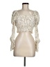 Open Edit 100% Elastic Ivory 3/4 Sleeve Blouse Size M - photo 1