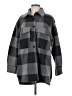 H&M 100% Polyester Plaid Gray Coat Size M - photo 1