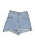 Express Blue Denim Shorts Size 0 - photo 1