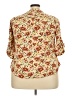 Torrid 100% Rayon Floral Ivory 3/4 Sleeve Blouse Size 2X Plus (2) - photo 2