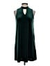 Everly Solid Green Casual Dress Size S - photo 1