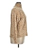 Ann Taylor LOFT Animal Print Tan Turtleneck Sweater Size XL - photo 4