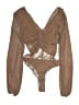 Shein Brown Tan Bodysuit Size S - photo 2
