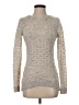If It Were Me Metallic Silver Pullover Sweater Size S - photo 1