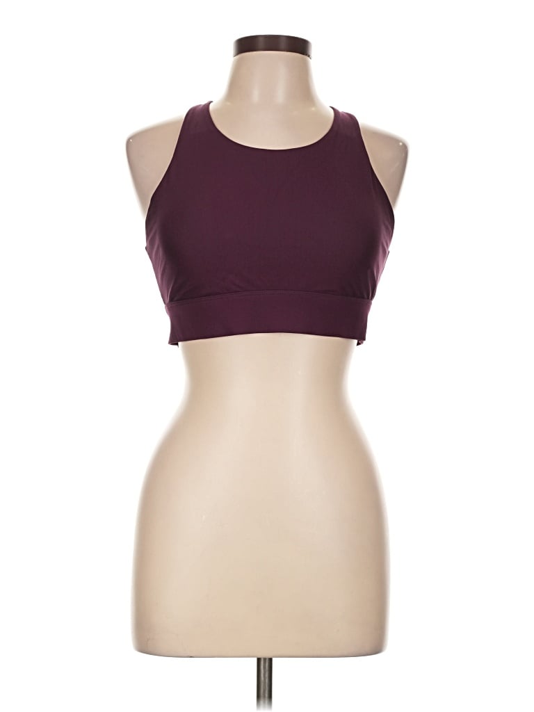 Pre-owned Fabletics Sports Bra In Burgundy