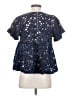 Eri + Ali 100% Polyester Blue Short Sleeve Blouse Size S - photo 2