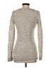 If It Were Me Metallic Silver Pullover Sweater Size S - photo 2