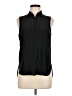 Vince. Black Sleeveless Button-Down Shirt Size 6 - photo 1