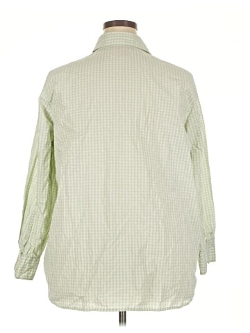 Woman Within Long Sleeve Button-Down Shirt (view 2)