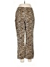 Zara Animal Print Gold Casual Pants Size M - photo 2