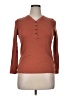 Architect 100% Cotton Brown Long Sleeve Henley Size XL (petite) - photo 1