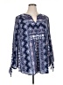 Liz Claiborne 100% Polyester Blue Long Sleeve Blouse Size 1X - photo 1