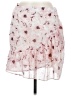Express 100% Polyester Floral Pink Casual Skirt Size 8 - photo 1