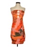 Unbranded Tie-dye Orange Cocktail Dress Size S - photo 1