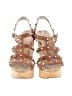 MICHAEL Michael Kors 100% Leather Tan Brown Wedges Size 9M - photo 2