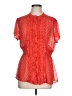 Torrid 100% Polyester Red Short Sleeve Blouse Size Lg Plus (0) - photo 1