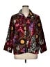 Erin London 100% Polyester Print Red Jacket Size 1X - photo 1