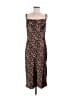 MICHAEL Michael Kors 100% Polyester Animal Print Brown Cocktail Dress Size M - photo 1