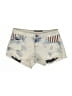 Hot Kiss Graphic Blue Denim Shorts Size 3 - photo 1